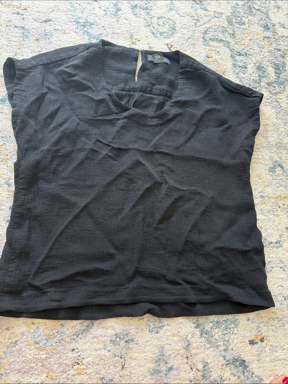 Club Monaco Women's Short Sleeve Scoop Neck Top